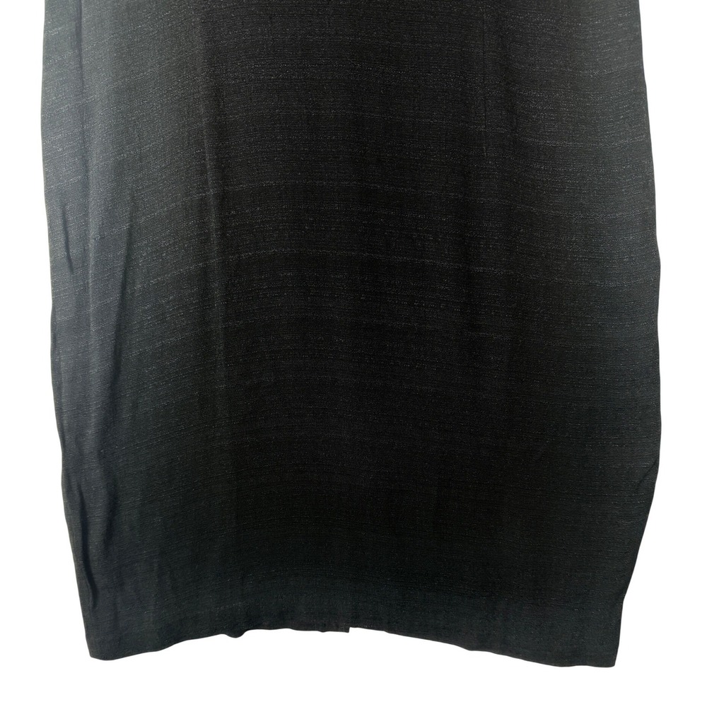 Allison-che Black Short Sleeve Sheath Dress With‎ Metal Detail Size 16 - Picture 5 of 11